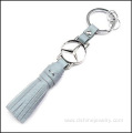 Real Leather Tassel Keyring Personalized Car Fringe Keychain